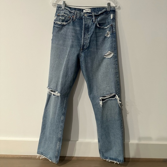 Agolde 90's Mid Rise Loose Jeans in Isolate - Picture 1 of 11